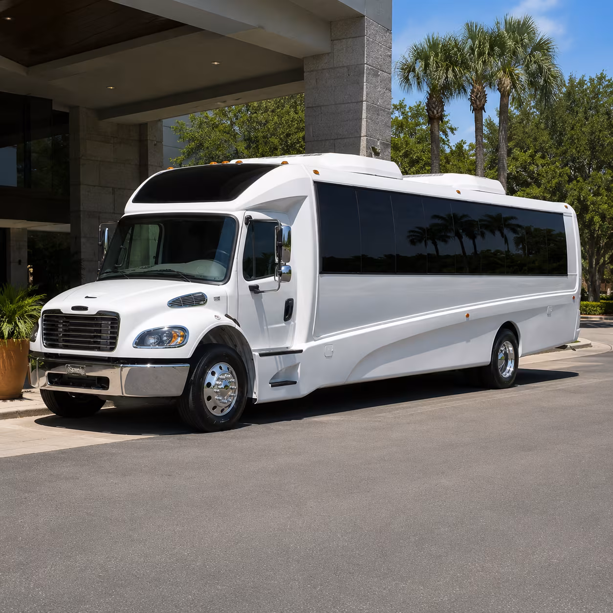 glendalecharterbuscompany com will help you beat the arizona heat between parking and the gate