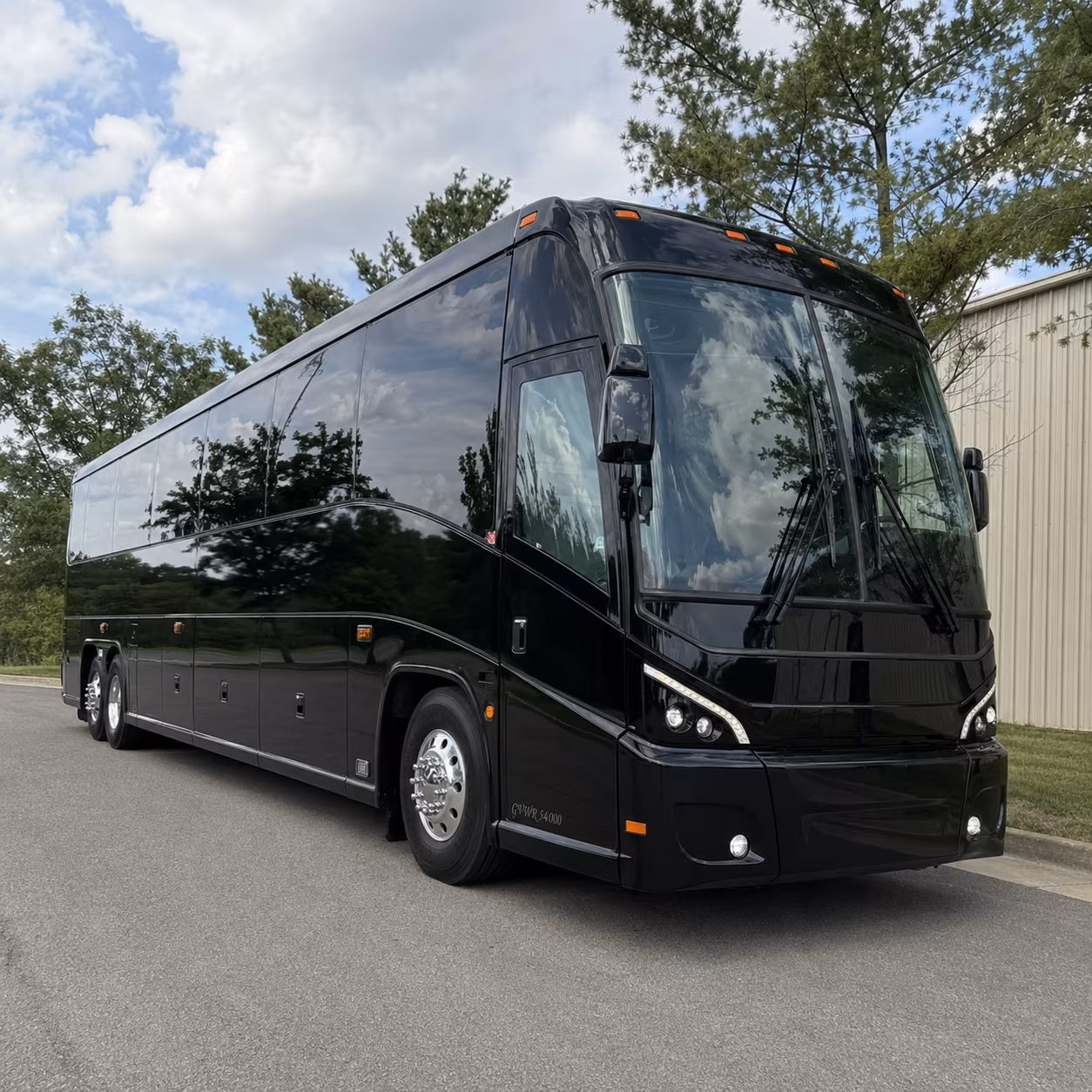 mesa charter bus rental exterior