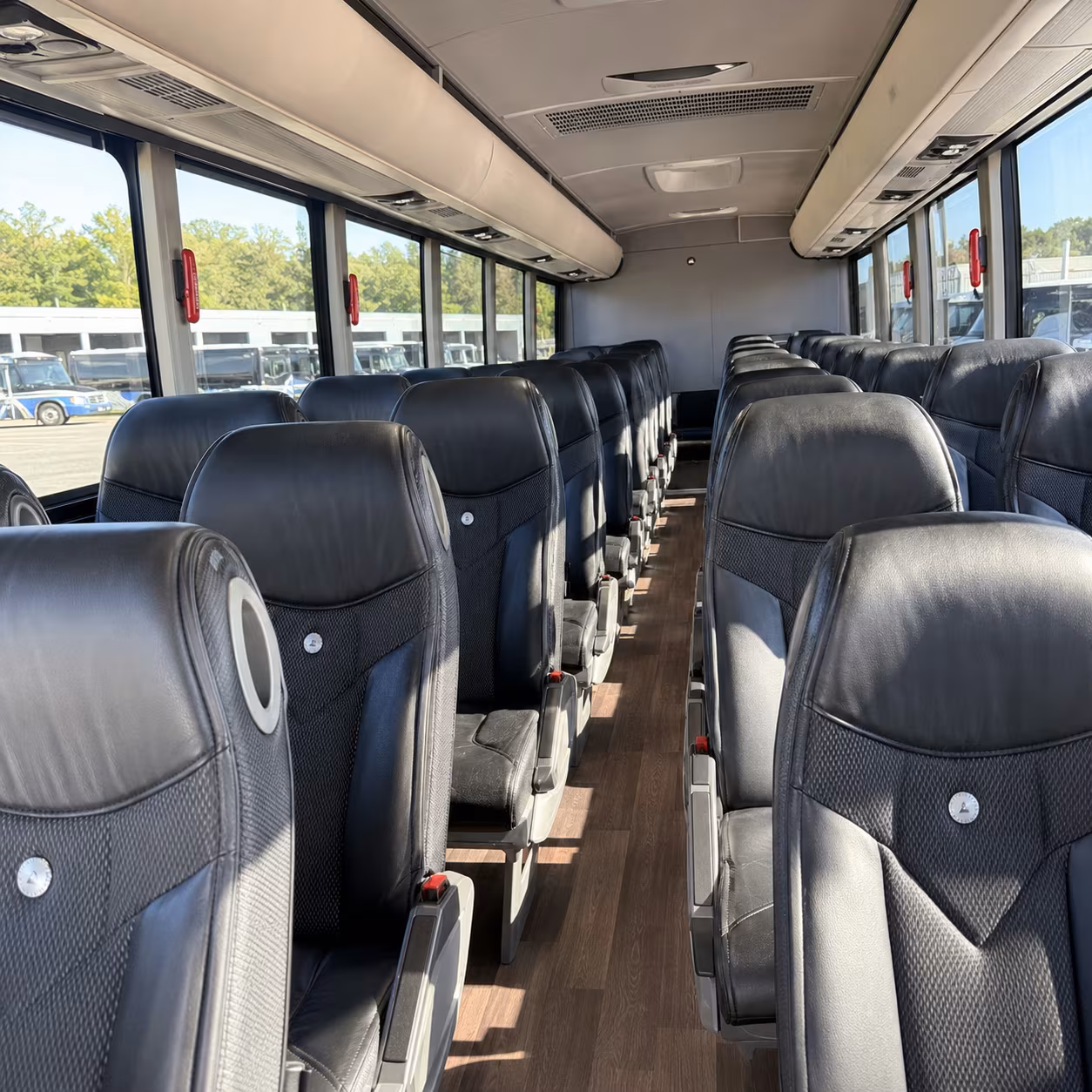 mesa charter bus rental inside